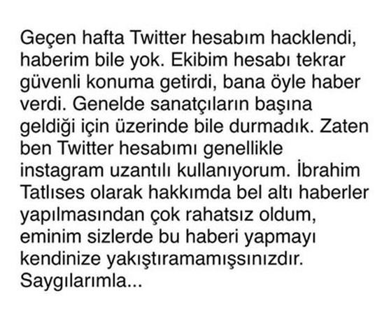 İbrahim Tatlıses'ten seks tweet'ine açıklama - Resim: 1