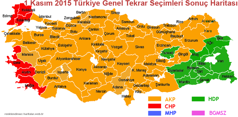 AK Parti hangi illeri kaybetti? İşte Türkiye'nin yeni oy haritası - Resim: 1