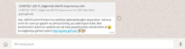 Telefonlarınıza Gratis'ten mesaj yağıyor sakın açmayın - Resim: 1