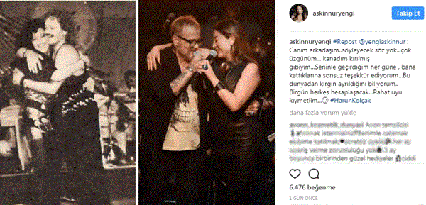 Aşkın Nur Yengi'den Harun Kolçak'la ilgili yürek yakan paylaşım - Resim: 1