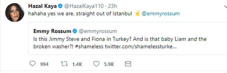 Shameless’ın yıldızı Türk dizisiyle dalga geçti cevabını Hazal Kaya verdi! - Resim: 2