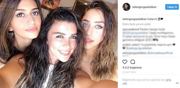 Selen Görgüzel ve kızlarından selfie - Resim: 1