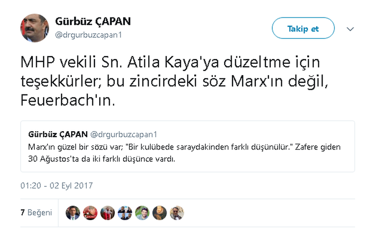 Solcu siyasetçinin Marx hatasını ülkücü vekil düzeltti - Resim: 2