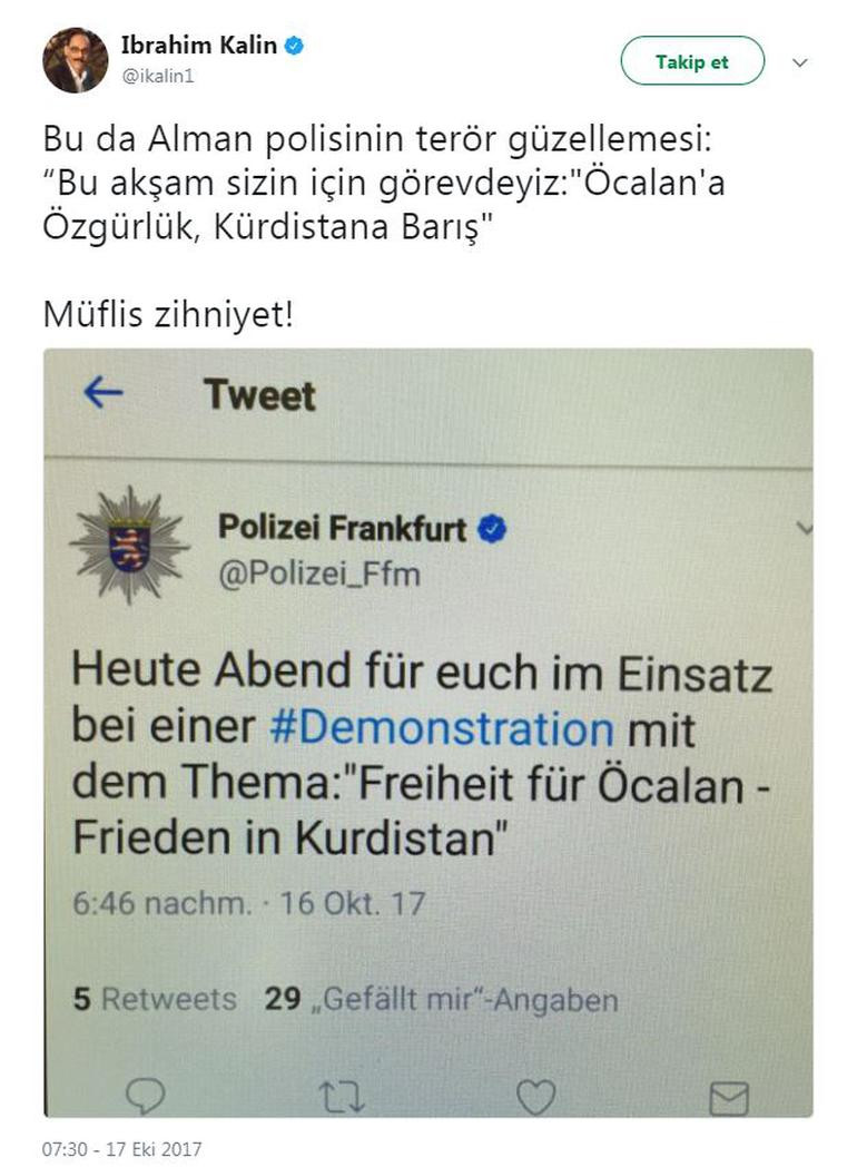 Alman polisinden skandal Pkk Tweeti! - Resim: 2