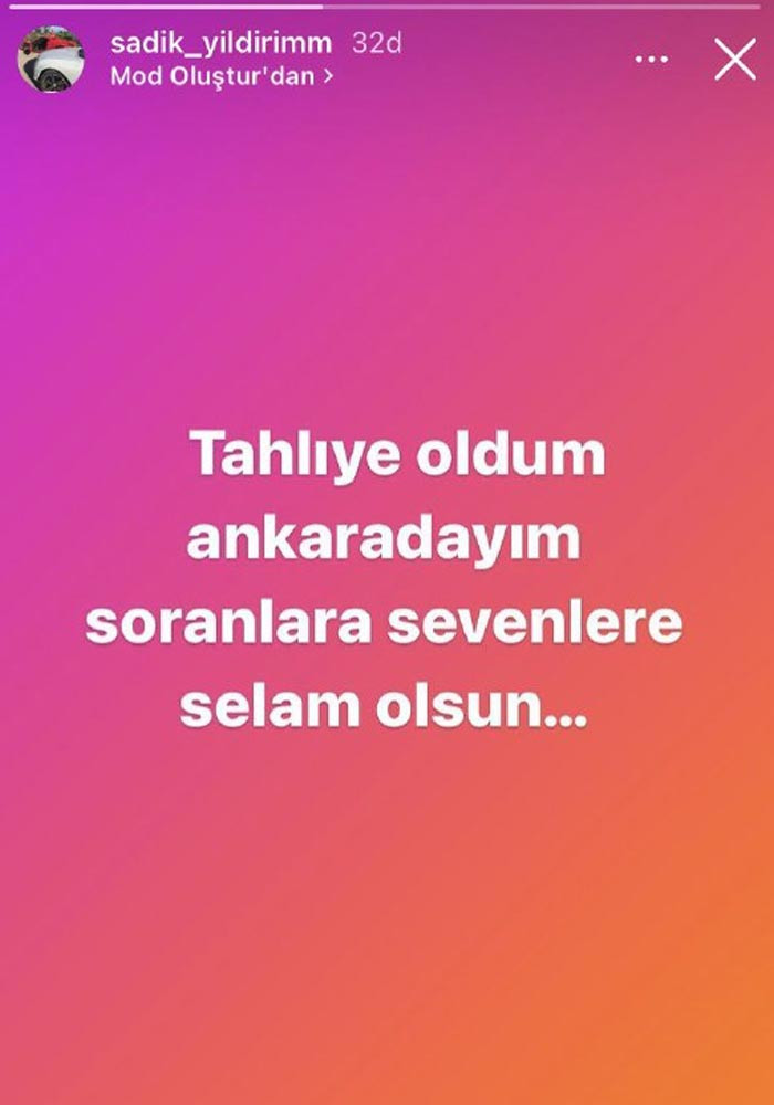 Polisleri Tehdit Eden ve Uyuşturucu ile Yakalanan Sadık Yıldırım Serbest! - Resim: 1