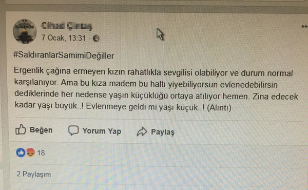 Kız çocuklarla ilgili rezil paylaşımda bulunan öğretmene soruşturma - Resim: 1