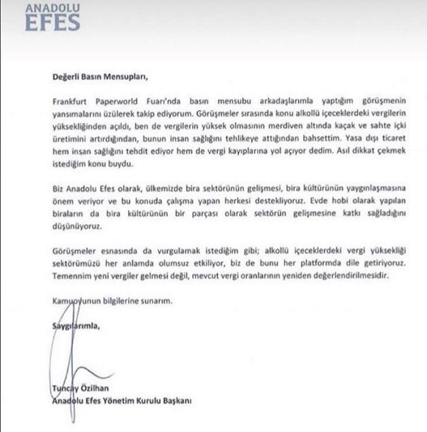 Vergi açıklamasıyla tepki çeken Tuncay Özilhan'dan butik bira açıklaması - Resim: 1