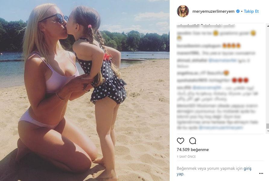 Meryem Uzerli kızıyla fotoğraf attı olay oldu! - Resim: 1