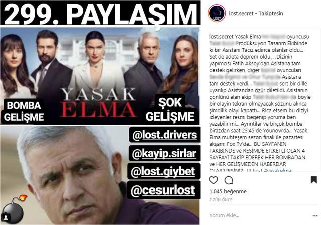 Yasak Elma dizisinde olay: Talat Bulut yapım asistanı genç kızı taciz etti mi? Yapımcı da konuştu - Resim: 1