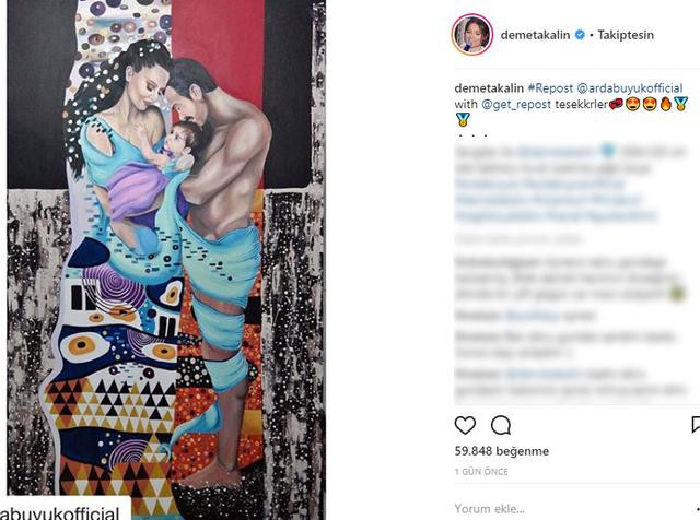 Demet Akalın'ın tablosu sosyal medyayı salladı - Resim: 1