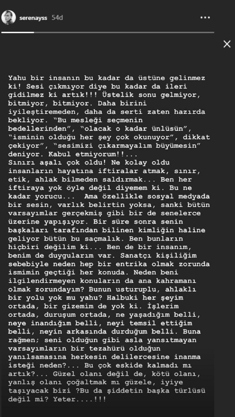 Serenay Sarıkaya isyan etti: Yeter artık! - Resim: 1