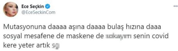 Ece Seçkin'den küfürlü tepki - Resim: 1