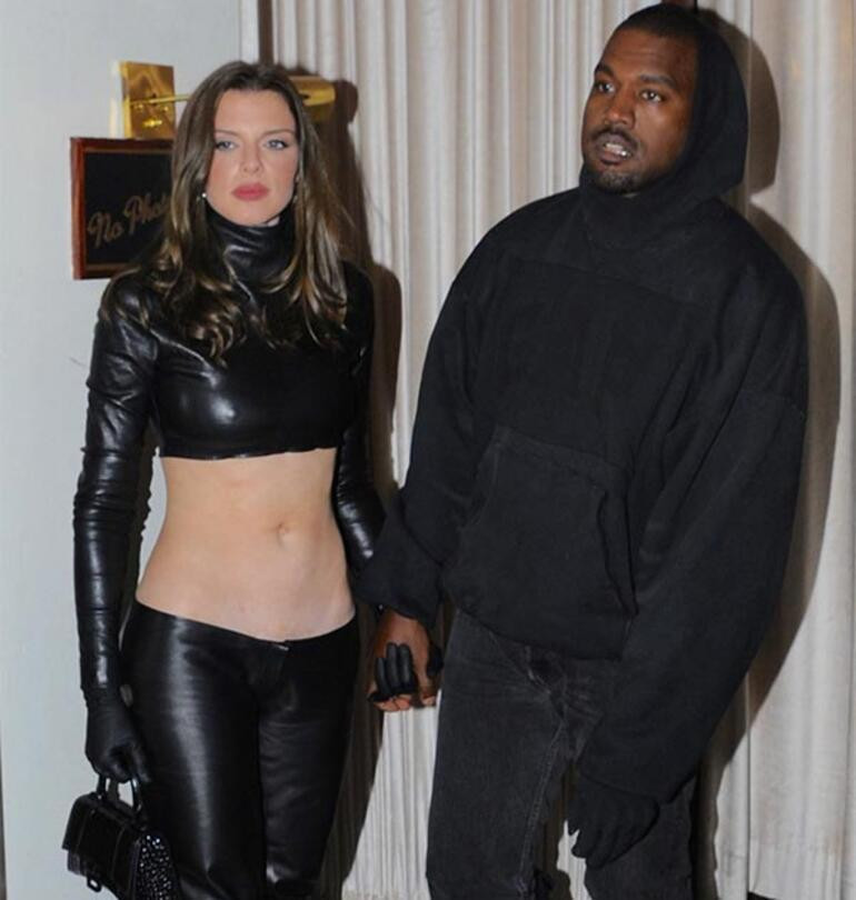 Kanye West Yeni Aşkı Julia Fox'la Objektiflere Takıldı - Resim: 1