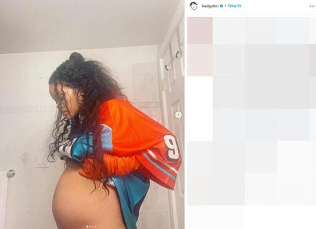 Rihanna'dan Yeni Hamilelik Pozları! - Resim: 1
