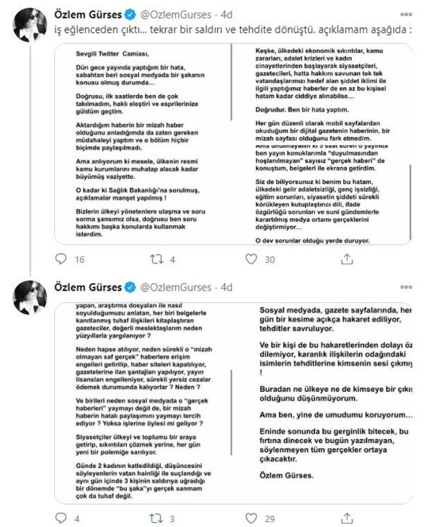 Özlem Gürses: Günde 2 Kadın Öldürülürken Bu Şakayı Gerçek Sanmam Tuhaf mı? - Resim: 1