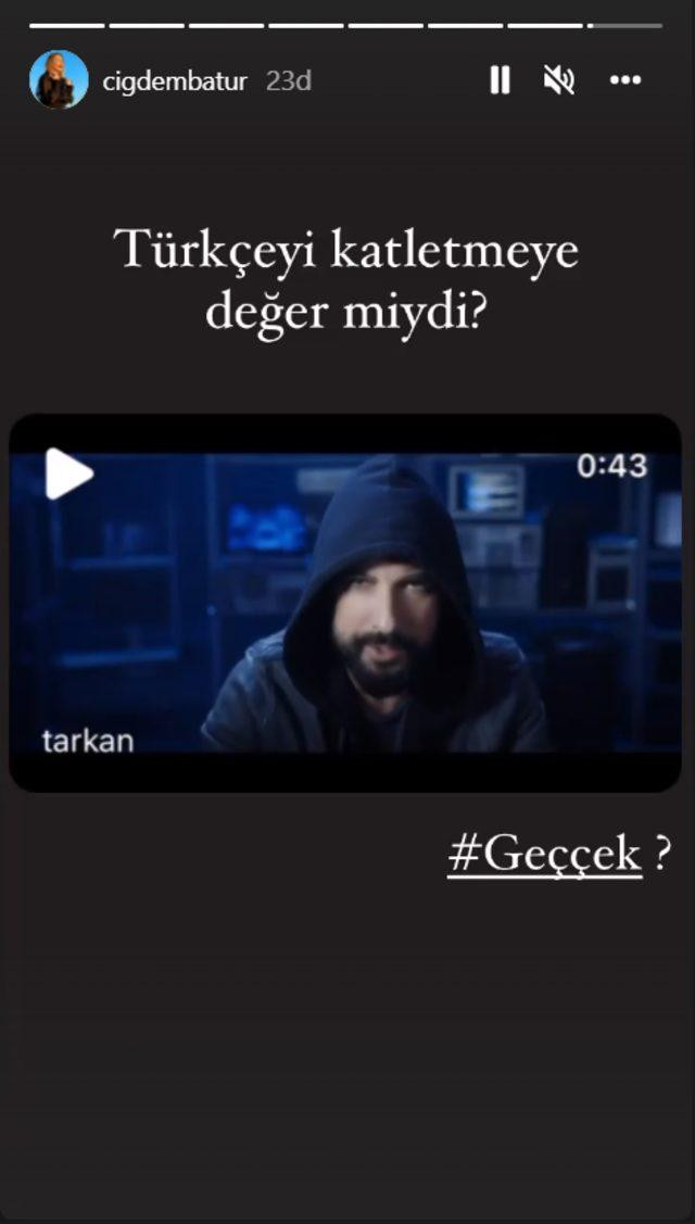 Çiğdem Batur'dan Tarkan'ın Şarkısına Sert Yorum - Resim: 1