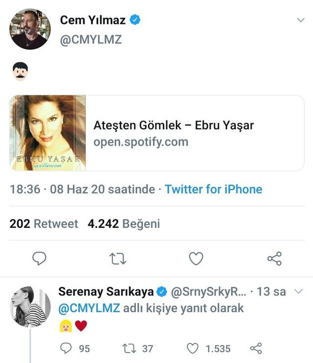 Cem Yılmaz'dan bomba Serenay paylaşımı: İçim gidiyor sana! - Resim: 1