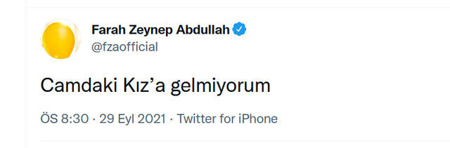 Farah Zeynep Abdullah'tan Camdaki Kız Açıklaması - Resim: 1