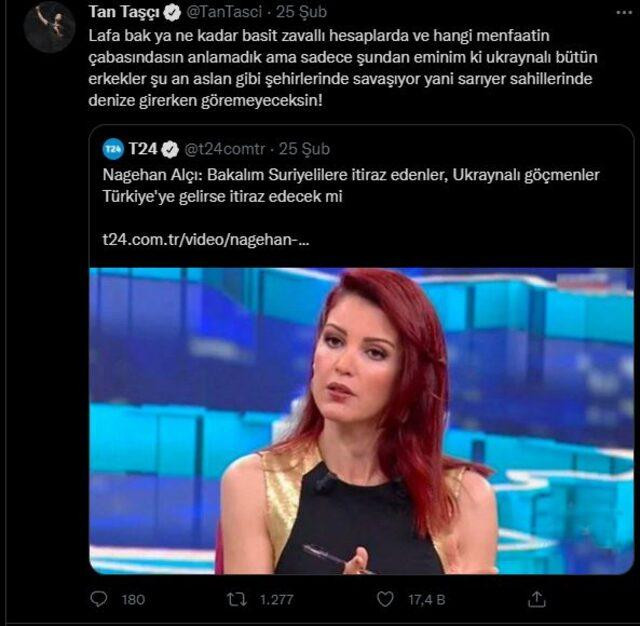 Tan Taşçı, Nagehan Alçı'nın Ukrayna Yorumuna Sert Tepki Verdi: Lafa Bak! - Resim: 1