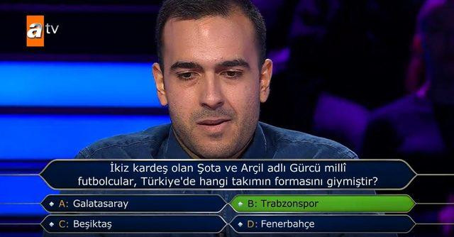 Milyoner'de Şaşırtan Şota ve Arçil Sorusu! - Resim: 1