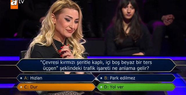 Milyoner'de Şaşırtan Yarışmacı: Ehliyet Hocası Trafik Sorusuna Elendi - Resim: 1