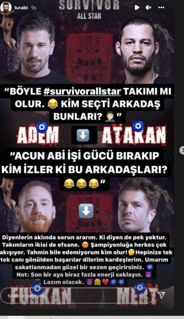 Turabi'den Survivor All Star Açıklaması: Kim Seçti Bunları? - Resim: 1