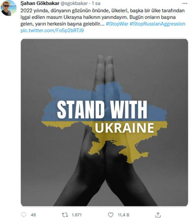 Şahan Gökbakar'dan Rusya Ukrayna Krizine İlişkin Paylaşım - Resim: 2