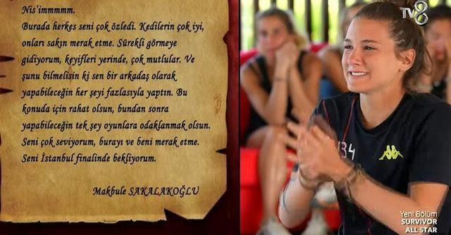 Survivor'a Makbule'nin Mektubu Damga Vurdu: İçin Rahat Olsun Nisa - Resim: 1