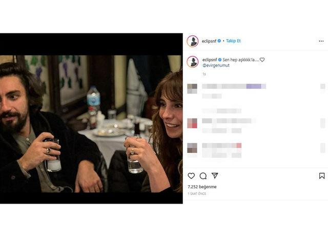 Kafalar Karıştı: Nur Fettahoğlu ve Umut Evirgen'den Aşk Pozu - Resim: 1