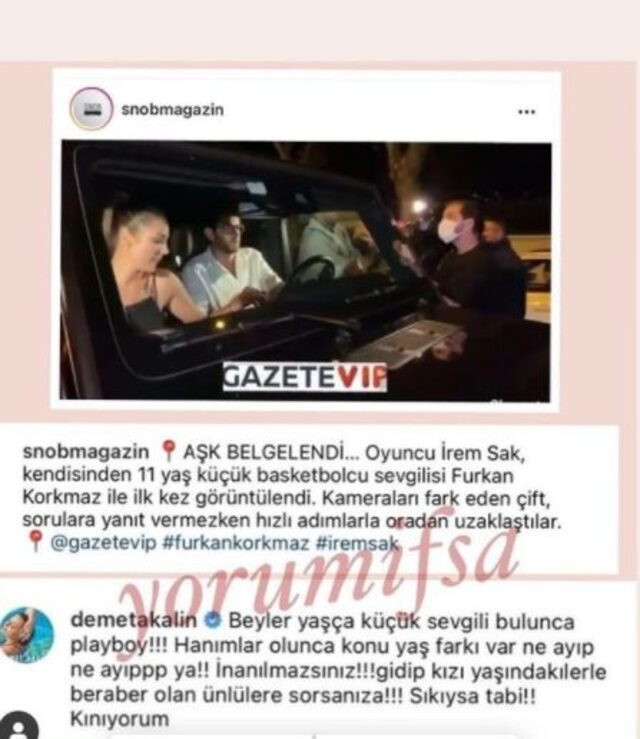 Sevgilisi ile Yaş Farkı Gündem Olan İrem Sak'a Demet Akalın'dan Destek - Resim: 1