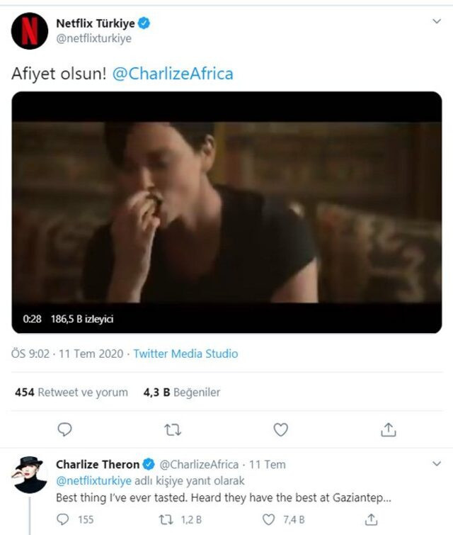 Charlize Theron ve Chrissy Teigen'den Gaziantep baklavasına övgüler! - Resim: 2