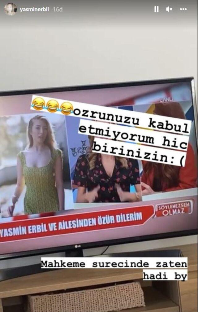 Yasmin Erbil Cansu Özlevi'nin Özrünü Kabul Etmedi - Resim: 1