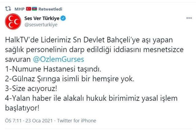 Özlem Gürses'in Bahçeli'ye Aşı Yapan Hemşire İddiası Ortalığı Karıştırdı - Resim: 1