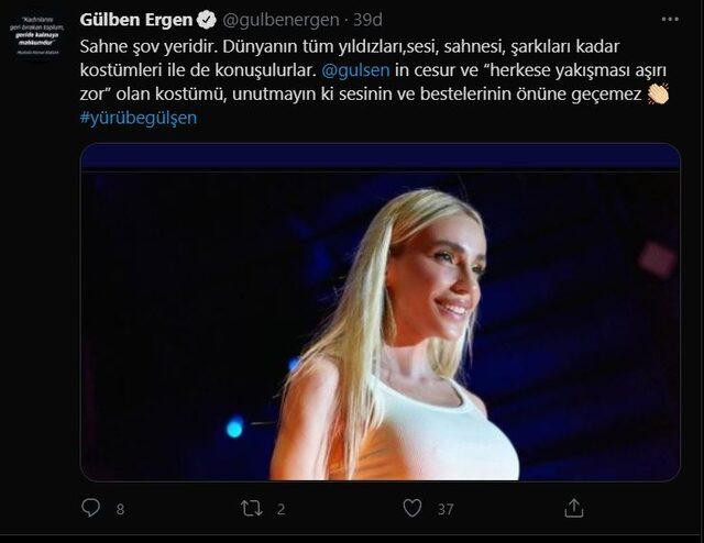 Gülben Ergen'den Gülşen'e Tam Destek: Sahne Şov Yeridir - Resim: 1
