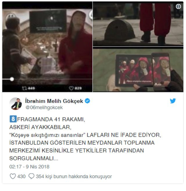 Melih Gökçek'ten La Casa De Papel için bomba iddia: Ali Koç'a suikast... - Resim: 7