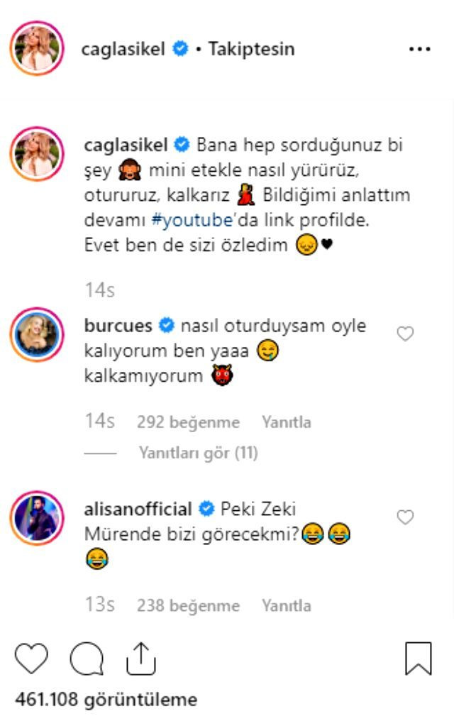 Çağla Şıkel'in mini etek videosuna Alişan'dan ilginç yorum - Resim: 2