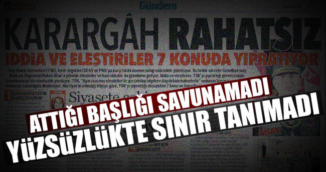 Sabah: Darbeci Hürriyet yüzsüzlükte sınır tanımıyor! - Resim: 1