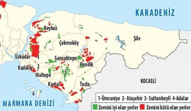 İstanbul depreminde en fazla hangi ilçeler etkilenecek? İşte risk haritası - Resim: 3