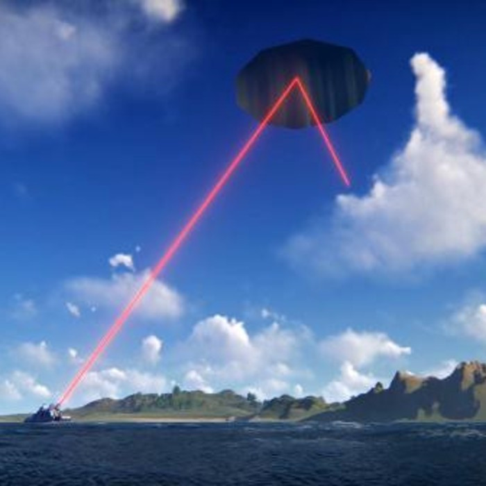 Aselsan'ın lazer silahı havadaki yansıtıcı üzerinden çok uzaktaki hedefi vuruyor - Resim: 1