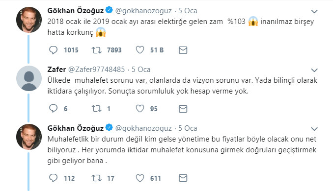 Gökhan Özoğuz: Elektriğe yüzde 103 zam gelmesinin, yönetim ile ilgisi yok - Resim: 1