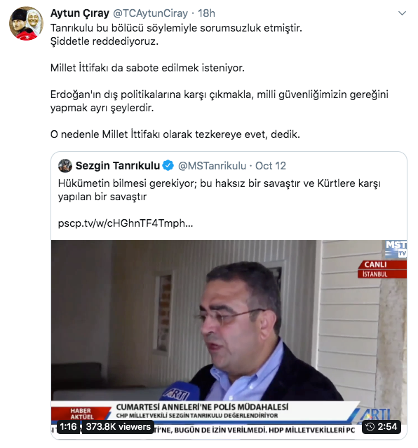 İYİ Parti ve CHP arasında Barış Pınarı Harekatı krizi - Resim: 1