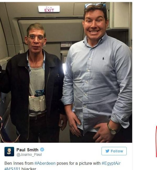 Uçak korsanıyla fotoğraf çektiren İngiliz yolcu: Kaybedecek şeyim yoktu - Resim: 1