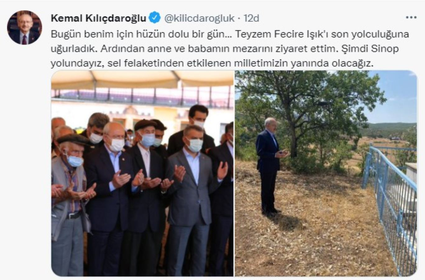 Kılıçdaroğlu'nun Acı Kaybı: Sosyal Medya Hesabından Duyurdu - Resim: 1