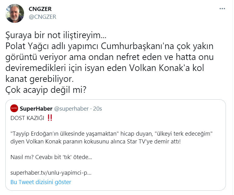 Erdoğan'ın Kuzeni Yapımcı Polat Yağcı'yı Hedef Aldı: Volkan Konak'a Nasıl Kol Kanat Gerer? - Resim: 1