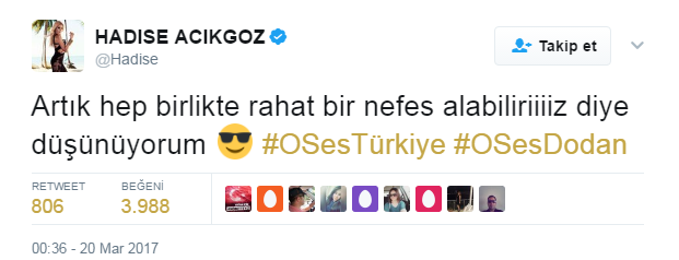 Hadise, O Ses Türkiye'de 6 sezon sonra gelen birinciliğini böyle kutladı! - Resim: 1
