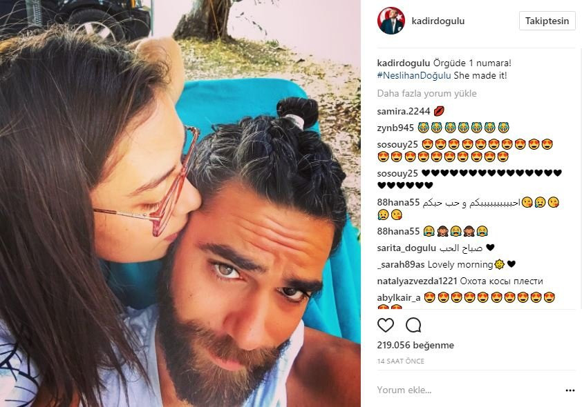 Neslihan Atagül, eşi Kadir Doğulu'nun saçlarını ördü - Resim: 1