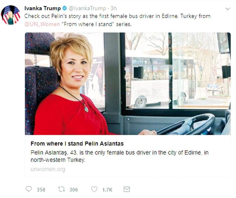 Trump'ın kızı Ivanka’dan şoför Pelin paylaşımı - Resim: 1