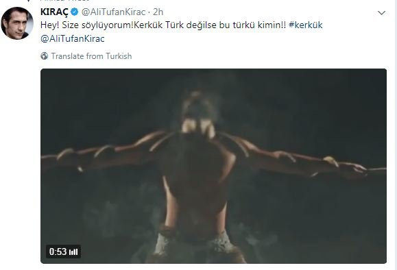 Kıraç'tan Kerkük tepkisi: Kerkük Türk değilse bu türkü kimin! - Resim: 1