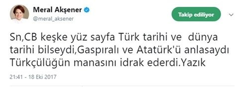 Meral Akşener'den Cumhurbaşkanı Erdoğan'a: Keşke tarih bilseydi - Resim: 1