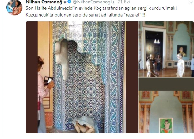 Nilhan Osmanoğlu hedef gösterdi, gericiler sergi bastı - Resim: 1